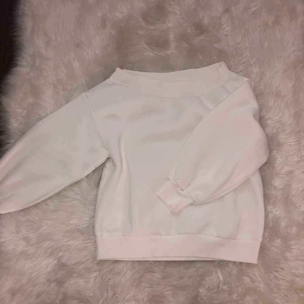 H&M white off the shoulder sweater